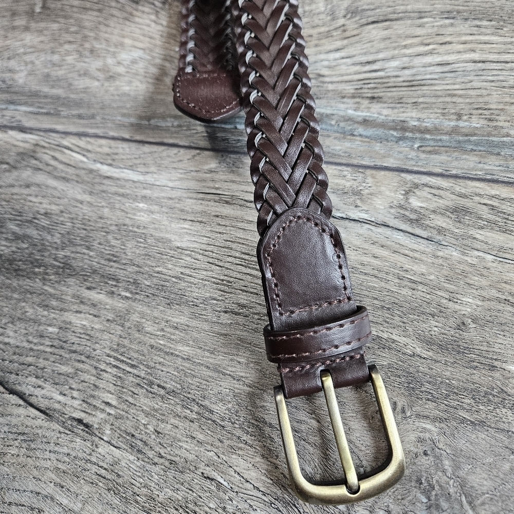 Brown Braided Belt, Kids